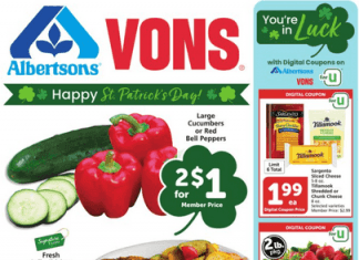 Vons Weekly Ad Mar 16 – Mar 22, 2022 ((St. Patrick’s Day & Easter Promotion Included)