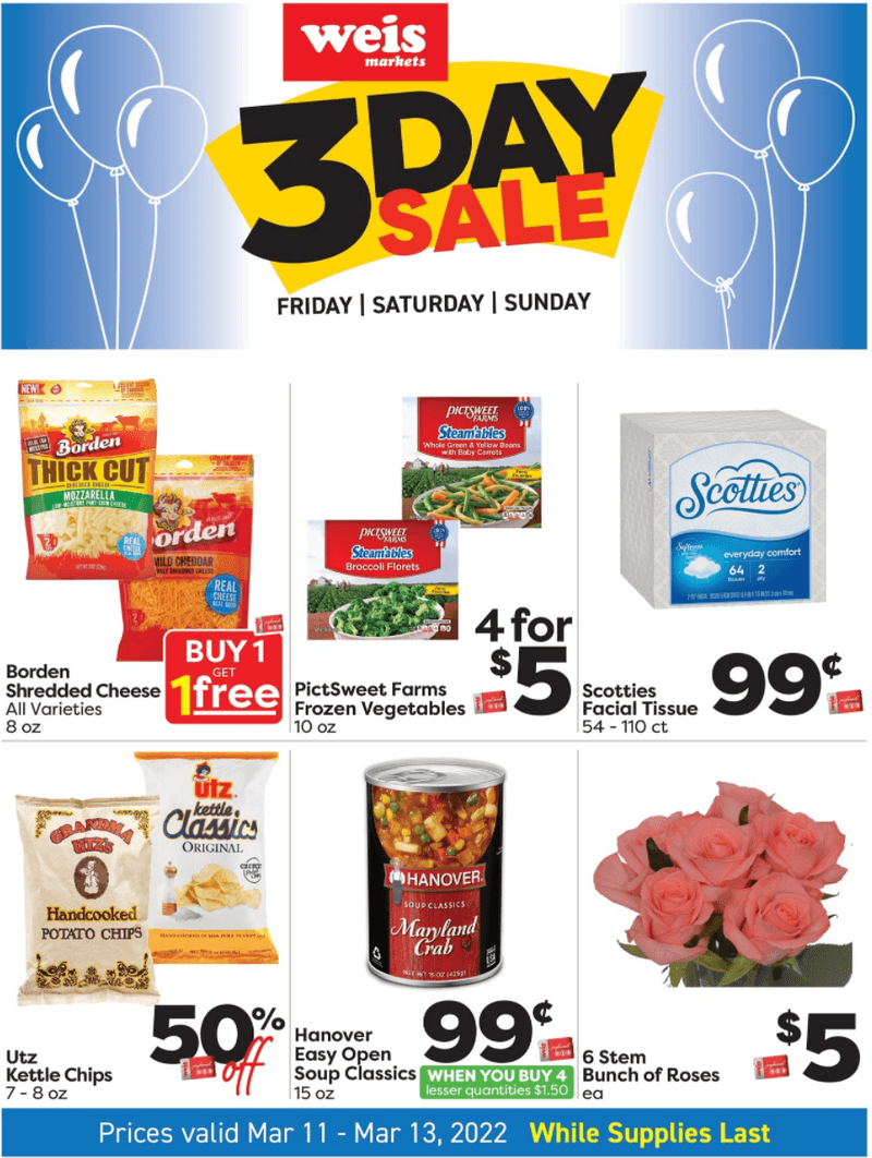 Weis Open On Christmas Day 2022 Weis Markets Three Day Ad Mar 11 – Mar 13, 2022