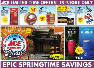 ACE Hardware Spring Sale Apr 11 – Apr 25, 2022