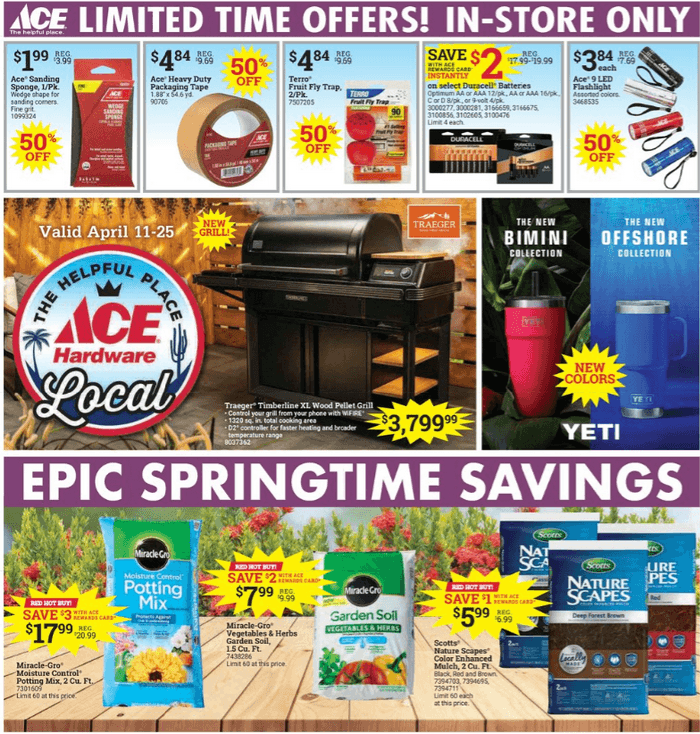 ACE Hardware Spring Sale Apr 11 Apr 25, 2022
