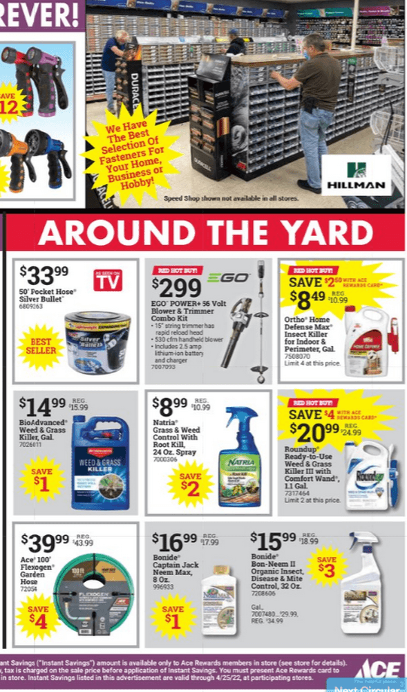 ACE Hardware Spring Sale Apr 11 Apr 25, 2022