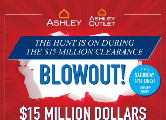 Ashley Furniture HomeStore Preview One-Day Blowout