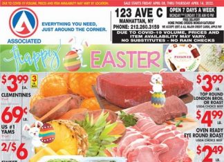 Associated Supermarkets Weekly Ad Apr 08 – Apr 14, 2022 (Easter Promotion Included)