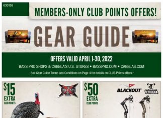 Bass Pro Shops April Gear Guide Apr 01 – Apr 30, 2022