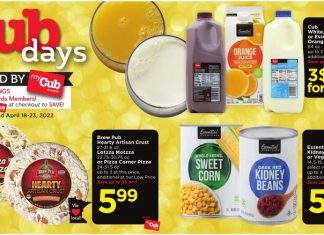 Cub Foods Weekly Ad Apr 18 – Apr 23, 2022