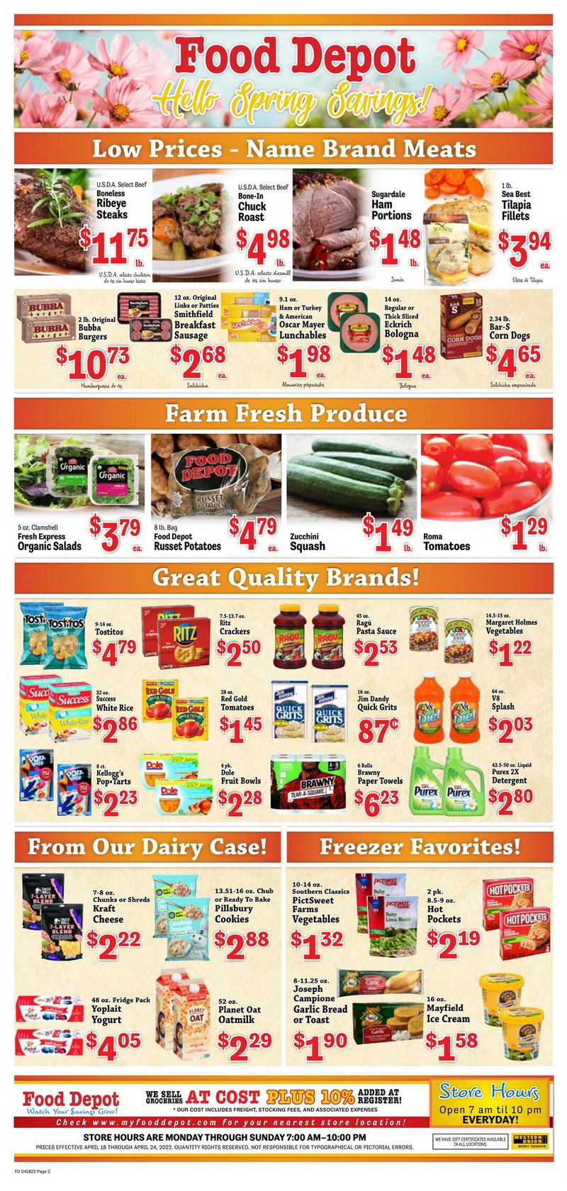 Food Depot Weekly Ad Apr 18 Apr 24, 2022
