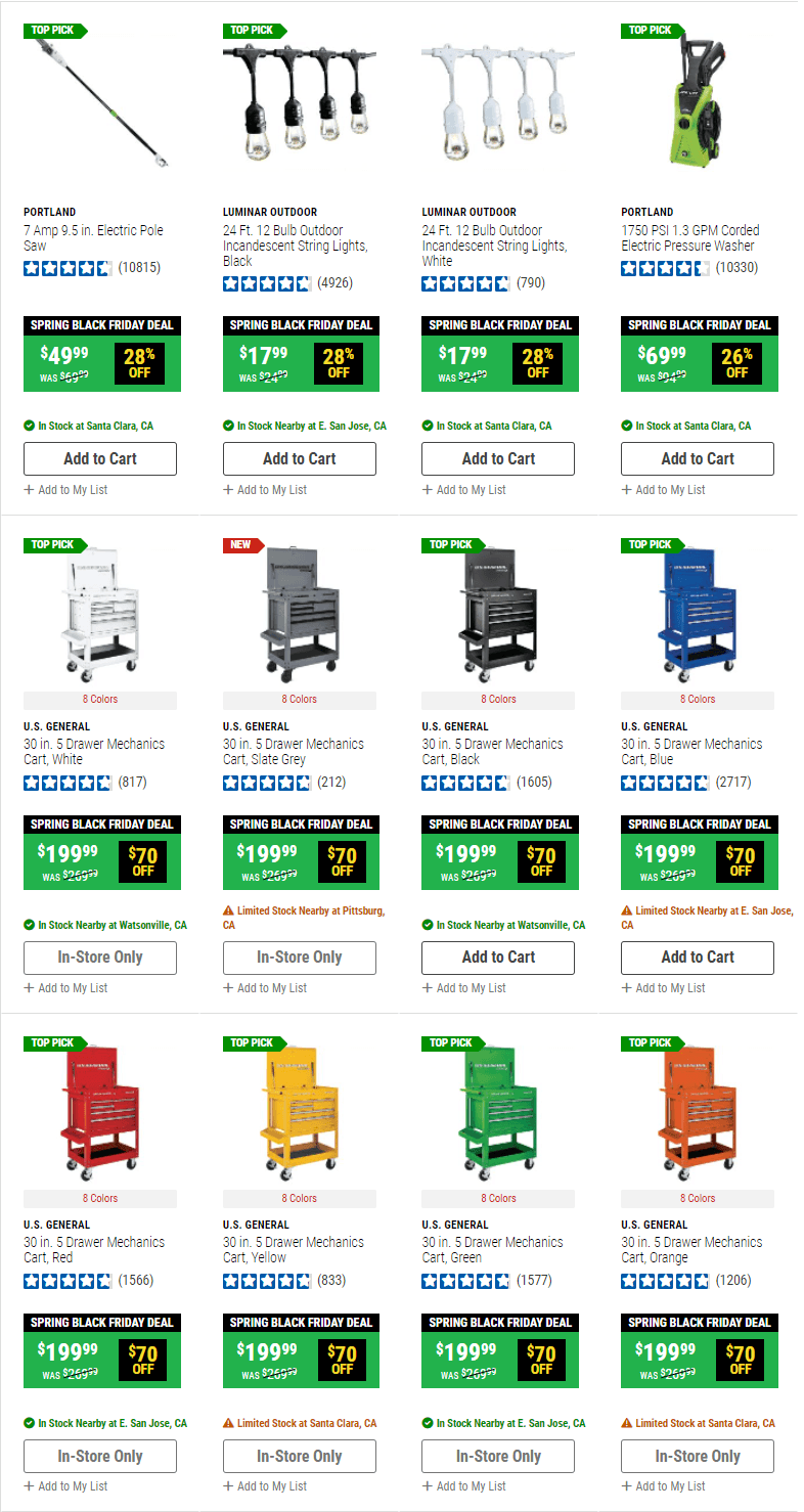 Harbor Freight Spring Black Friday Sale Apr 11 – Apr 18, 2022