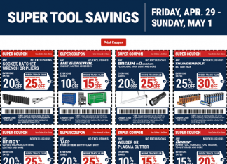 Harbor Freight Coupon Ad Apr 29 – May 01, 2022