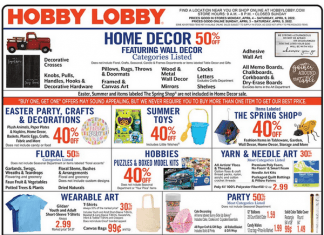 Hobby Lobby Weekly Ad Apr 03 – Apr 09, 2022
