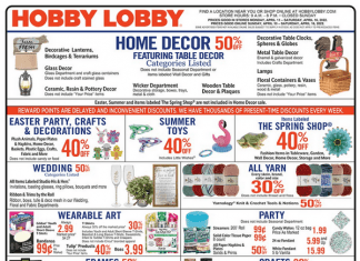 Hobby Lobby Weekly Ad Apr 10 – Apr 16, 2022