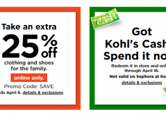 Kohl’s Coupon Sale Until Apr 16, 2022 (Easter Promotion Included)