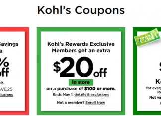 Kohl’s Coupon Sale Until May 01, 2022