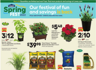 Lowe’s Weekly Ad Apr 14 – Apr 20, 2022