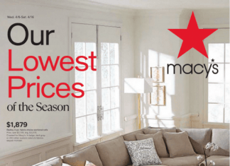 Macy’s Home Big Ticket Sale Apr 15 – Apr 16, 2022