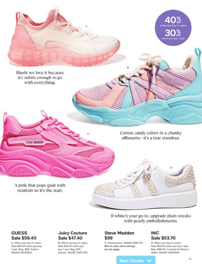 Macy's Great Shoe Sale Book Apr 06 Apr 17, 2022