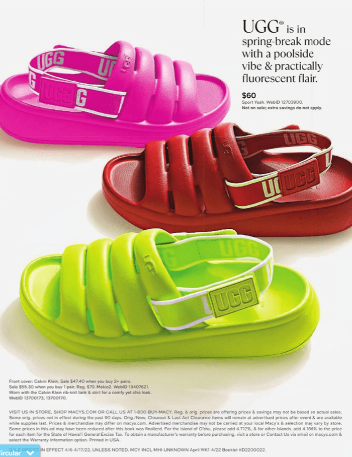 Macy's Great Shoe Sale Book Apr 06 Apr 17, 2022