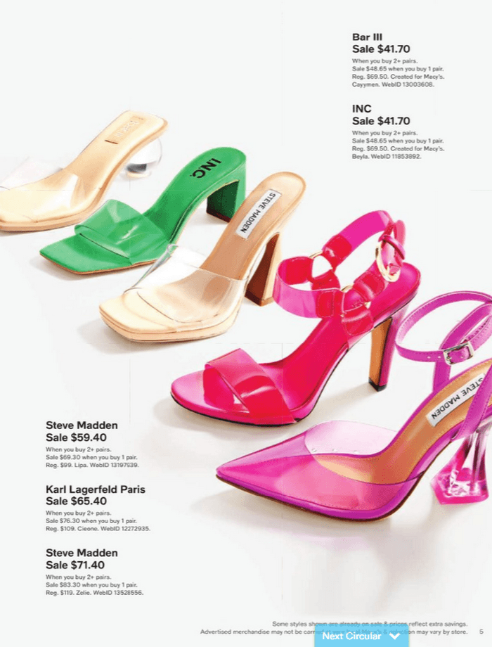 Macy's Great Shoe Sale Book Apr 06 Apr 17, 2022