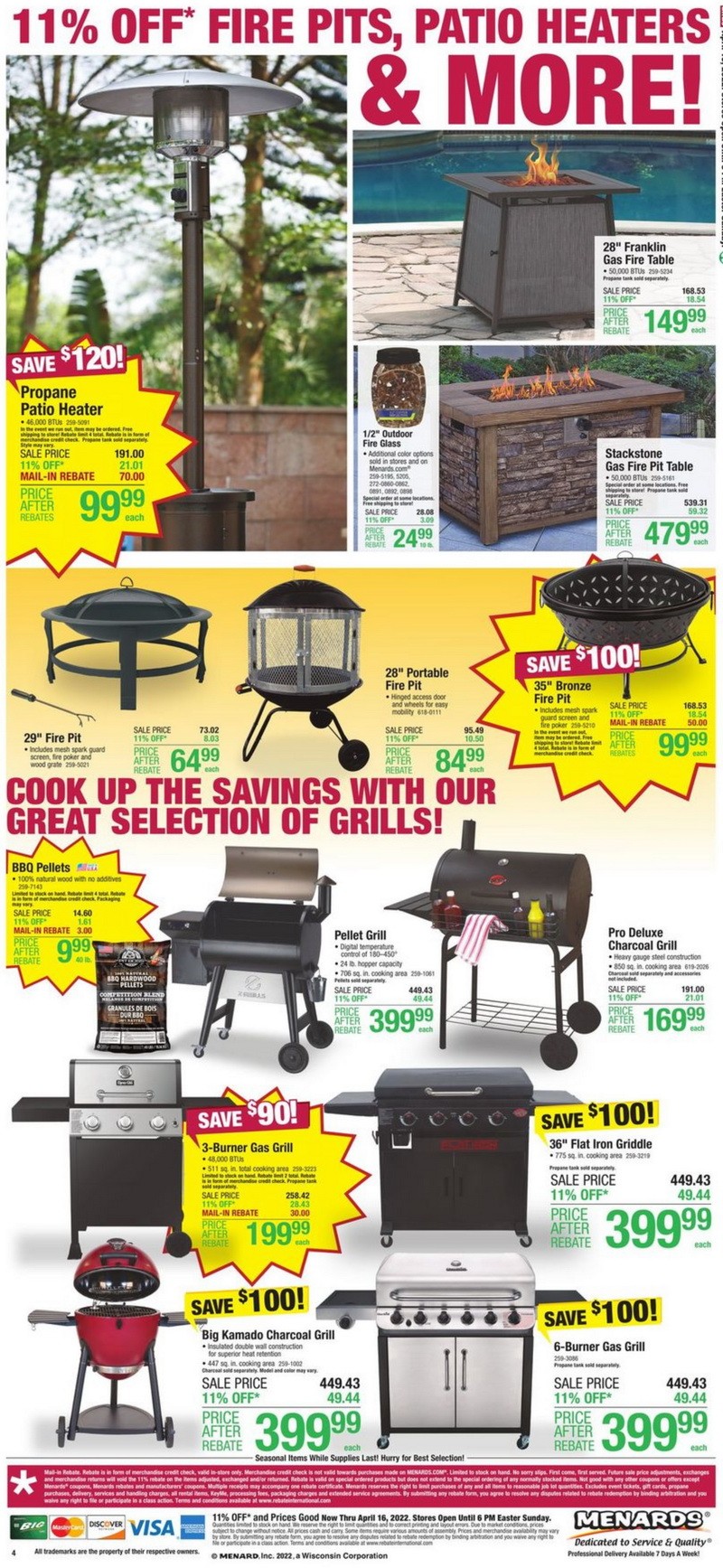 Menards Outdoor Living Sale Apr 06 Apr 16, 2022