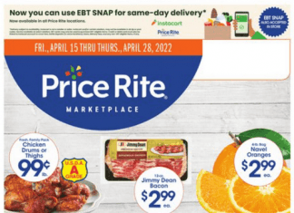 Price Rite Weekly Ad Apr 15 – Apr 28, 2022