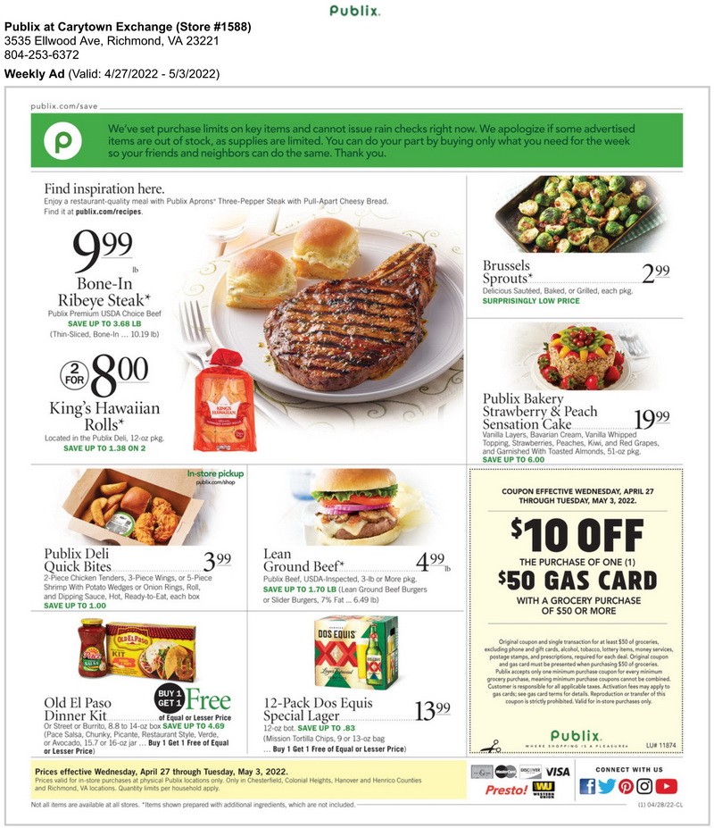 Publix Weekly Ad Apr 27 – May 03, 2022
