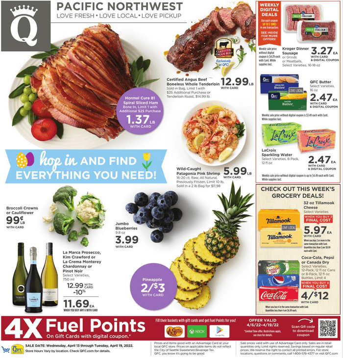 QFC Weekly Ad Apr 13 Apr 19, 2022 (Easter Promotion Included)