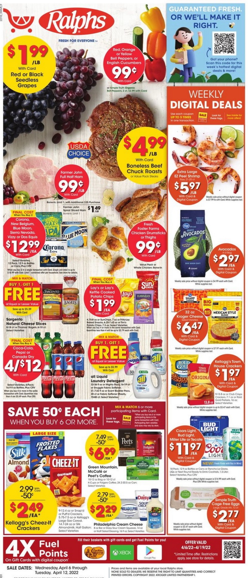 Ralphs Weekly Flyer Apr 06 Apr 12, 2022 (Easter Promotion Included)
