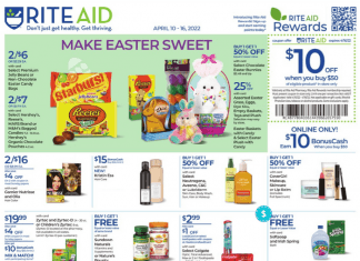 Rite Aid Weekly Ad Apr 10 – Apr 16, 2022 (Easter Promotion Included)