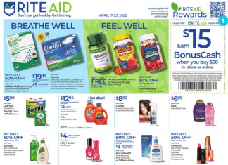 Rite Aid Weekly Ad Apr 17 – Apr 23, 2022