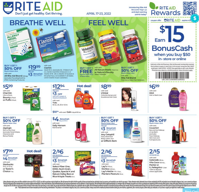 Rite Aid Weekly Ad Apr 17 Apr 23, 2022
