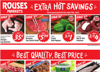 Rouses Weekly Ad Apr 06 – Apr 13, 2022 (Easter Promotion Included)