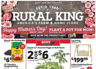 Rural King Weekly Ad Apr 21 – May 05, 2022 (Mother’s Day Promotion Included)