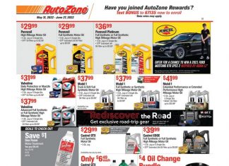 AutoZone Monthly Circular May 31 – Jun 27, 2022