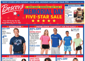 Boscov’s Weekly Ad May 26 – Jun 01, 2022