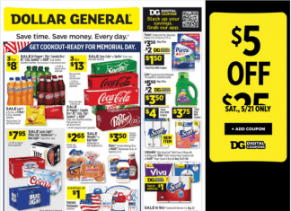 Dollar General Weekly Ad May 15 – May 21, 2022