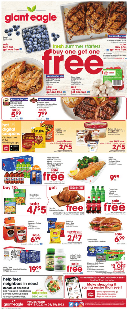 Giant Eagle Weekly Ad May 19 – May 25, 2022