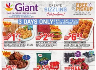 Giant Food Weekly Ad May 20 – May 26, 2022