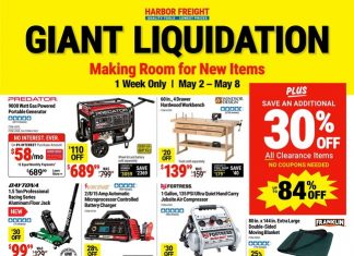 Harbor Freight Giant Liquidation Sale Flyer Ad May 02 – May 08, 2022