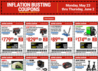 Harbor Freight Coupon Ad May 23 – June 02, 2022