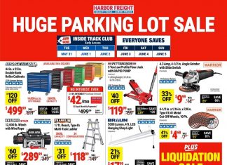 Harbor Freight Huge Parking Lot Sale May 31 – Jun 05, 2022