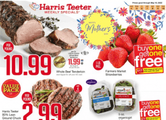 Harris Teeter Weekly Ad May 04 – May 10, 2022 (Mother’s Day Promotion Included)