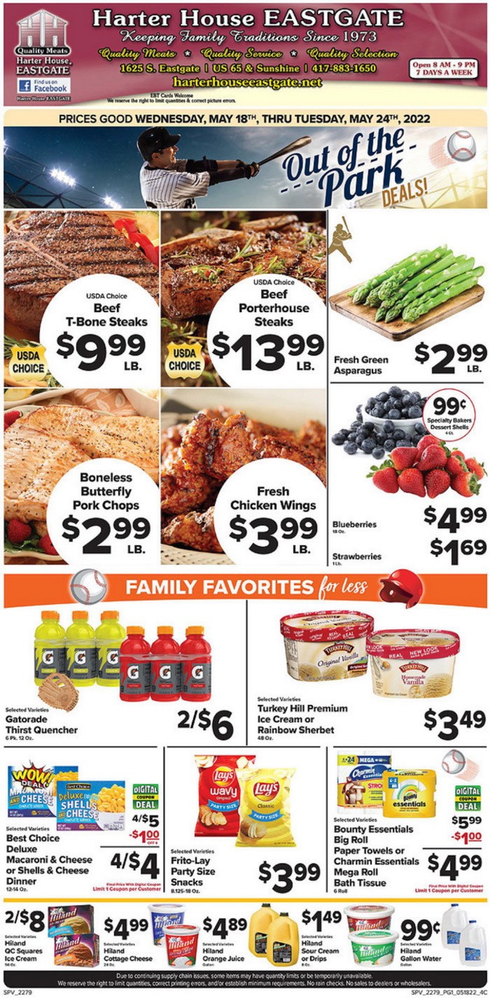 Harter House Weekly Ad May 18 May 24, 2022