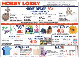 Hobby Lobby Weekly Ad May 01 – May 07, 2022