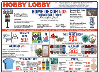 Hobby Lobby Weekly Ad May 08 – May 14, 2022