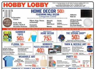 Hobby Lobby Weekly Ad May 15 – May 21, 2022