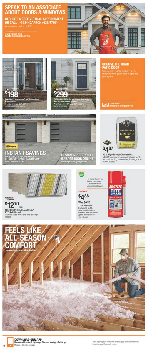 Home Depot Memorial Day Ad May 19 May 30, 2022
