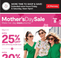 JCPenney Mother’s Day Sale