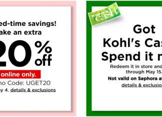 Kohl’s Coupon Sale Until May 08, 2022