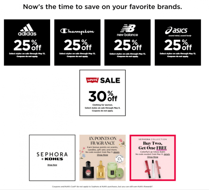 Kohl's Coupon Sale Until May 15, 2022