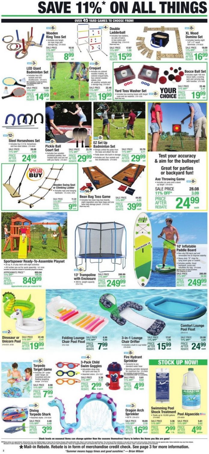 Menards Memorial Day Ad May 19 May 30, 2022