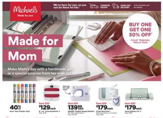 Michaels Weekly Ad May 01 – May 07, 2022 (Mother’s Day Promotion Included)